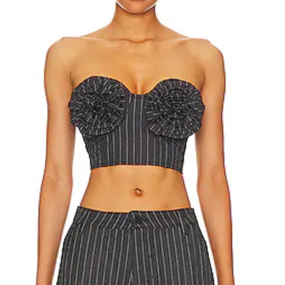 AFRM Kiko Rosette Bandeau Top